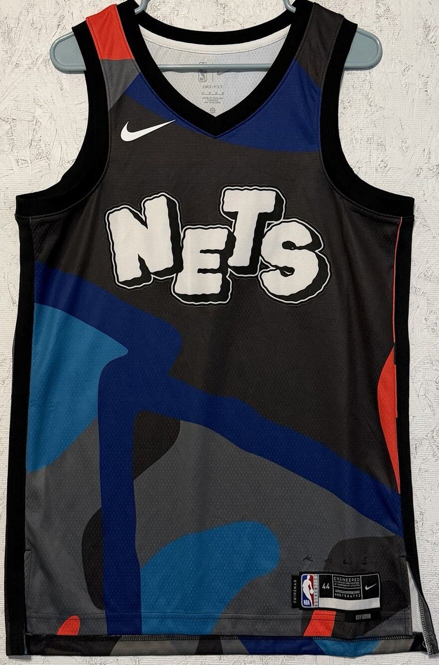 New Brooklyn Nets City Edition NBA Jersey Nike Men’s Medium Basketball NEW!!